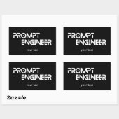 迅速なエンジニアミニマル引用文 長方形シール (シート)