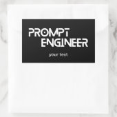 迅速なエンジニアミニマル引用文 長方形シール (バッグ)