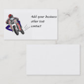 迅速なオートバイのライダーの名刺はカスタマイズ 名刺 (正面/裏面)