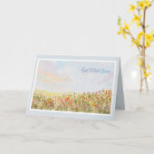 迅速な回復お見舞いカード カード (黄色い花)