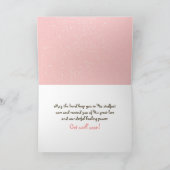 迅速な回復のための祈りの言葉付き カード (内部)