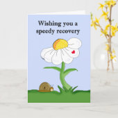 迅速な回復を祈る カード (黄色い花)