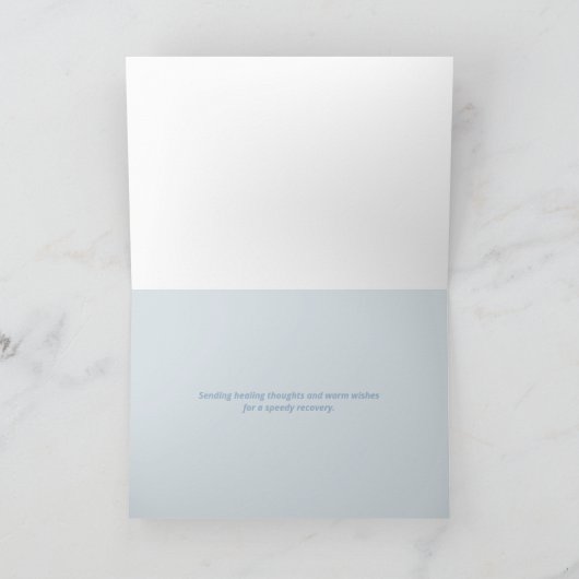 迅速な回復を願うお見舞いカード カード (内部)