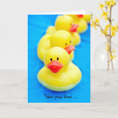 迅速な回復カード用イエローダック カード (黄色い花)