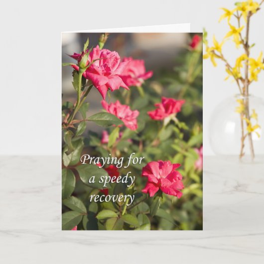 迅速な回復 カード (黄色い花)