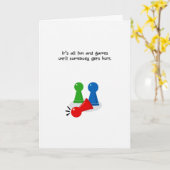 迅速な回復、ユーモアのあるなおもしろいおよびゲームカード カード (黄色い花)