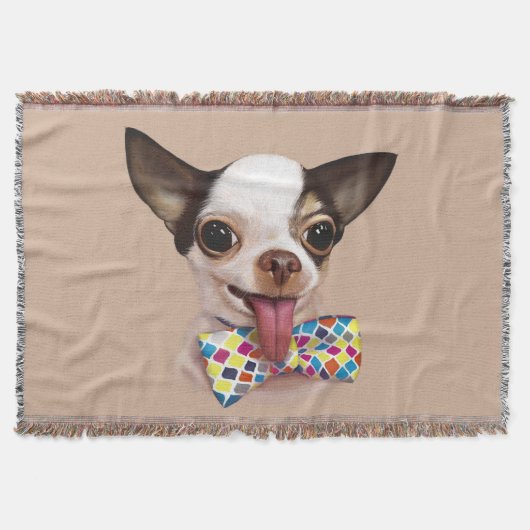 迅速な男の子の男の子のチワワ スローブランケット (正面)