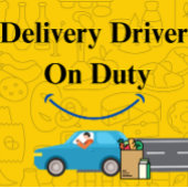 迅速な配送中のドライバの配信 Tシャツ