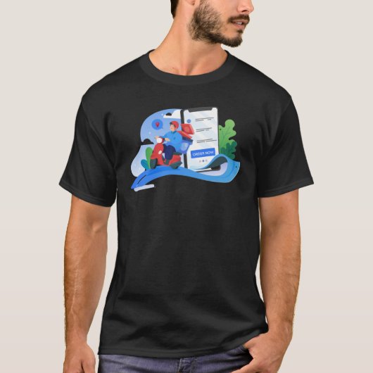迅速な配送 Tシャツ (正面)