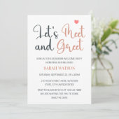 迎え迎え生まれたばかりのパーティの招待状 招待状 (スタンド正面)