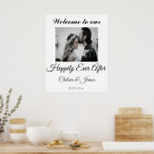 迎エレガント歓迎の後ずっと楽し結婚く写真 ポスター (キッチン)