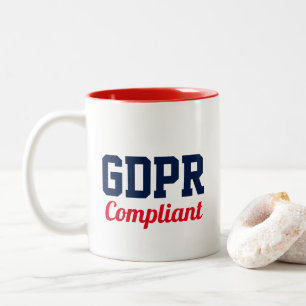 迎合的なGDPR ツートーンマグカップ
