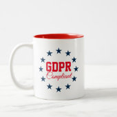 迎合的なGDPR ツートーンマグカップ (左)
