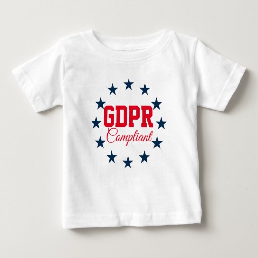 迎合的なGDPR ベビーTシャツ (正面)