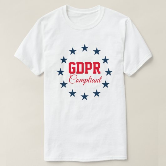 迎合的なGDPR Tシャツ (デザイン正面)