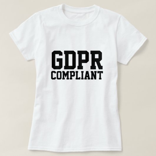 迎合的なGDPR Tシャツ (デザイン正面)