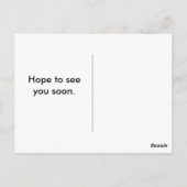 近々お会いしたいと思う:アイチャート ポストカード (裏面)