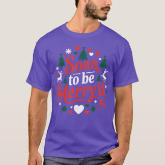 近々ハッピー+クリスマス+プロポーズ+カップル+お揃い Tシャツ
