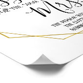 近々ミセスになる方へのキスの数当て看板 ポスター (角)