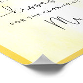 近々ミセスになる方へのキスは？シャワーサイン ポスター (角)