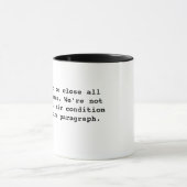 近い括弧のマグ マグカップ (中央)