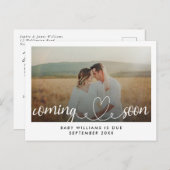近い来写真の妊娠 案内ポストカード (正面/裏面)
