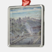 近いSt Anthonyのチャペルからのエジンバラ メタルオーナメント (左)