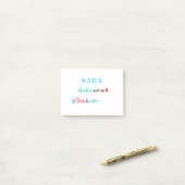 近くで水の有酸素運動 ポストイット (デスク上)