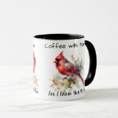 近くにいると分かっているからコーヒーを飲モダンめ マグカップ (正面右)