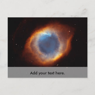 近くのらせん星雲の虹色の栄光 ポストカード