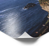 近くのカリフォルニア海岸に沿った高速道路1 フォトプリント            (角)