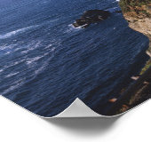 近くのカリフォルニア海岸に沿った高速道路1 ポスター (角)