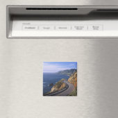 近くのカリフォルニア海岸に沿った高速道路1 マグネット (インサイチュ (食洗機))