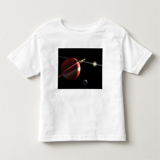 近くの星の周りを回る木星質量の惑星 トドラーTシャツ (正面)