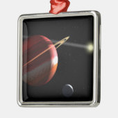 近くの星の周りを回る木星質量の惑星 メタルオーナメント (左)