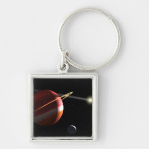 近くの星の回りを回るジュピター固まりの惑星 キーホルダー
