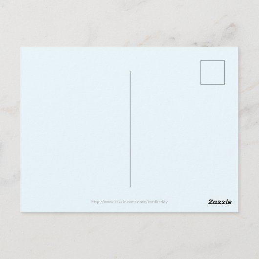 近くの森林地帯の動物へようこそ ポストカード (裏面)