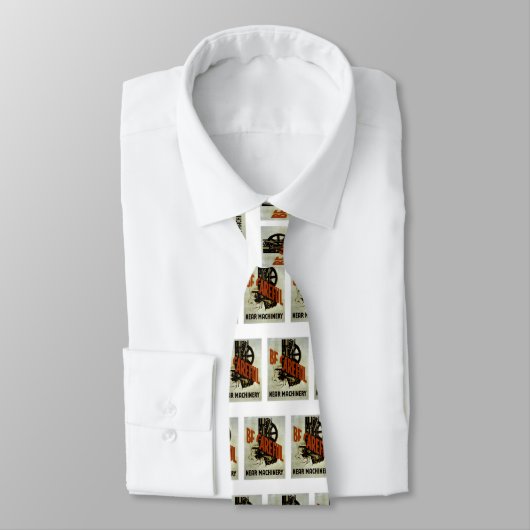 近くの機械に注意 – WPA安全ポスター ネクタイ (タイ)