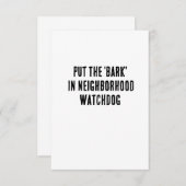 近くの監視機関に「樹皮」を入れる サンキューカード (正面/裏面)