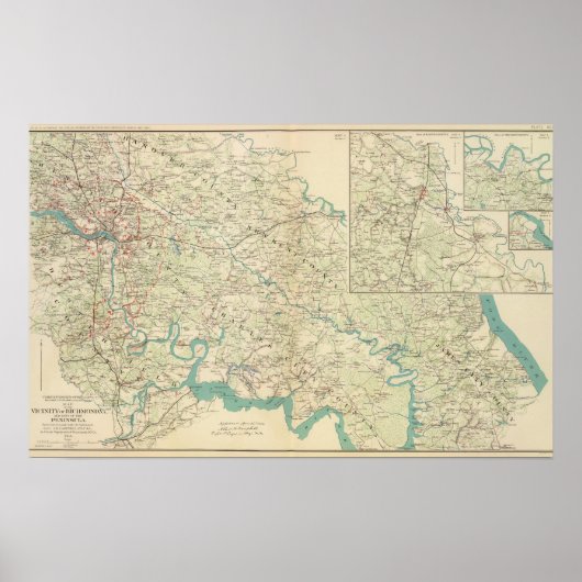 近くリッチモンド、ヴァ、半島 ポスター (正面)