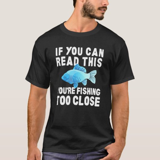 近づきすぎた釣り Tシャツ (正面)
