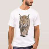近づくオオヤマネコ Tシャツ (正面)