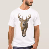 近づく雄鹿 Tシャツ (正面)
