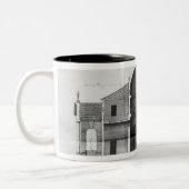 近の別荘Rotondaの横断面 ツートーンマグカップ (左)