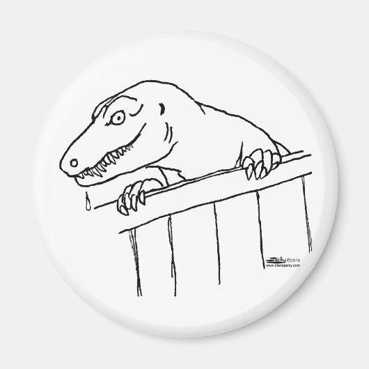 近フレンドリー近恐竜 マグネット (正面)