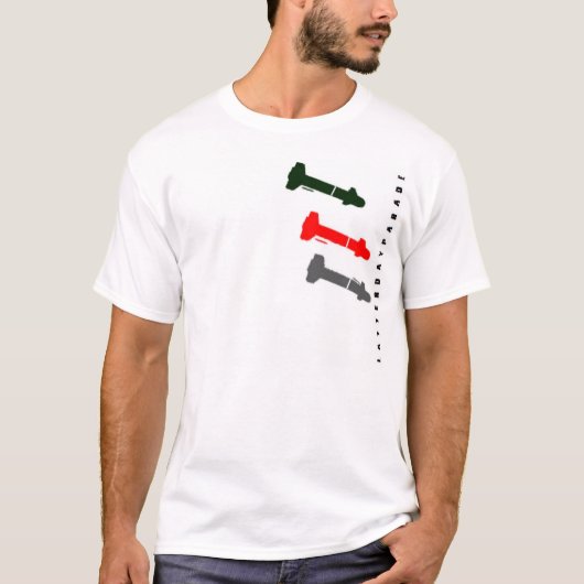 近代パレードの爆弾のティー Tシャツ (正面)