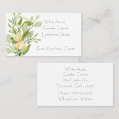 近代化されたフローラブーケの名刺 名刺 (正面/裏面)