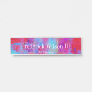 近代美術のぶら下がったな机の壁のドアの立方印 サインプレート