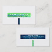 近代美術のギャラリーの名刺 名刺 (正面/裏面)