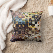 近代美術のドット・パターンの枕 クッション (ブランケット)